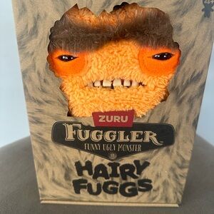 Fuggler Hairy Fugg Orange Monster Stuffed Animal